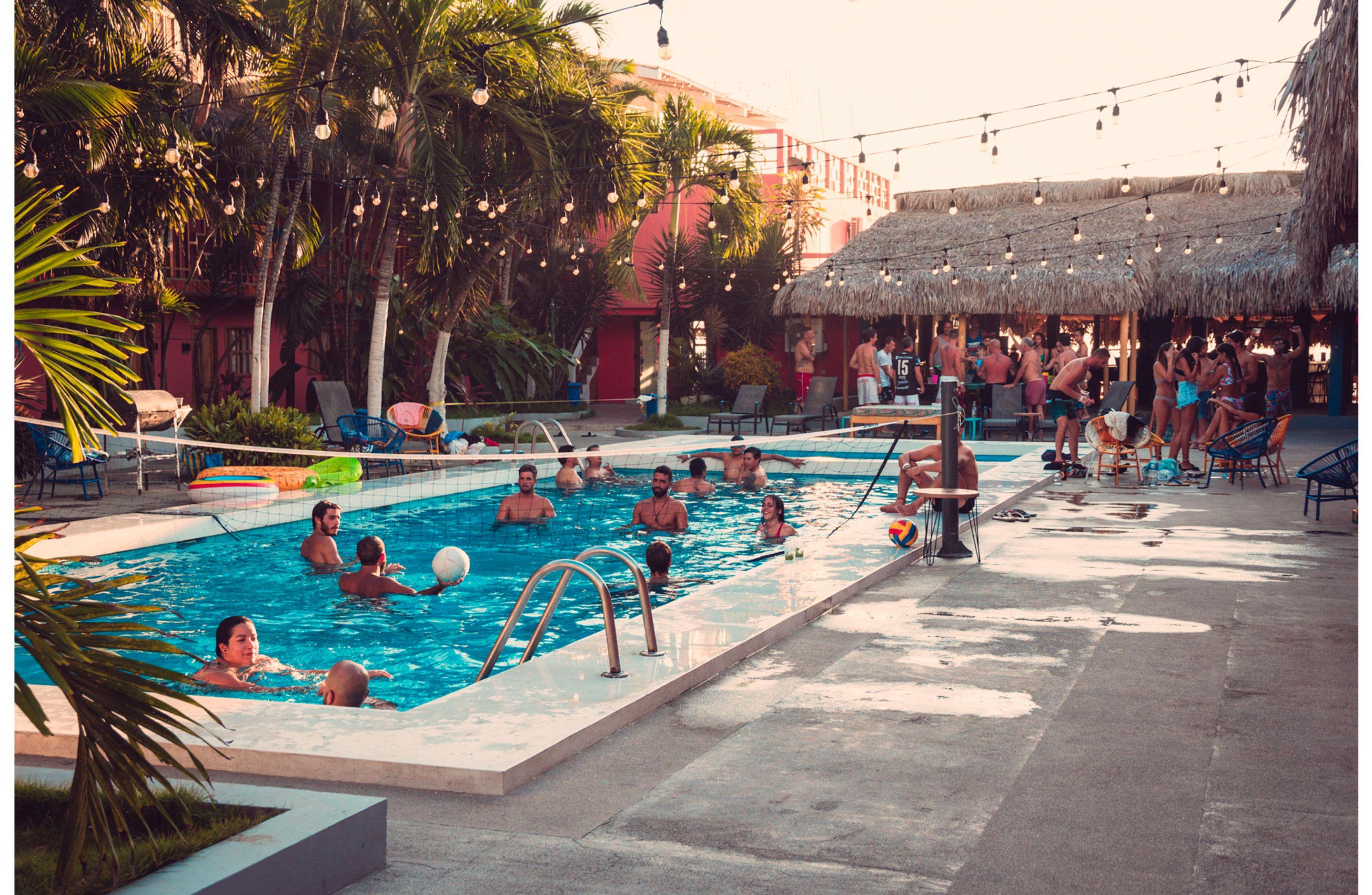 Slumber Party Montanita Hotel Bagian luar foto